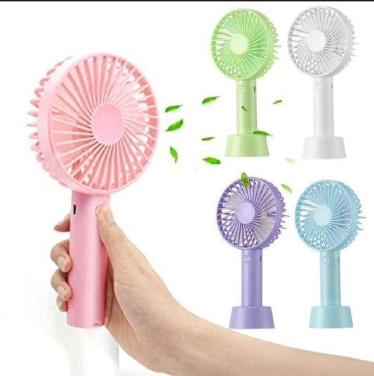 Mini hand held portable usb charging fan